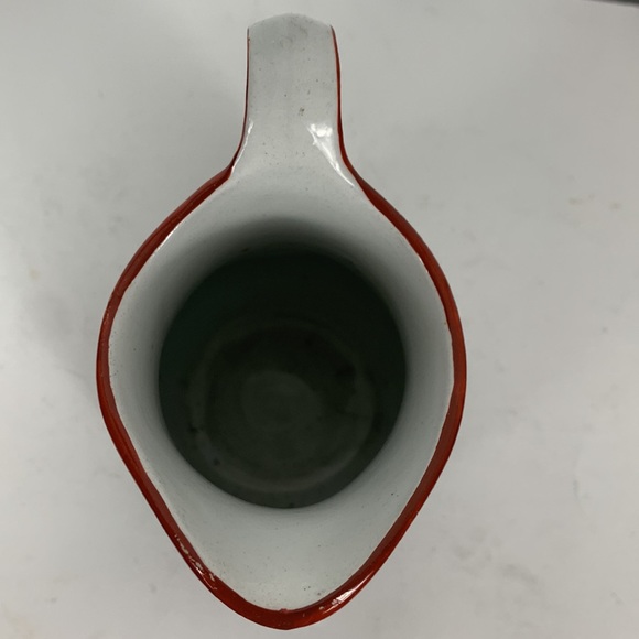 Antique Decorative Pouring jug English ceramic serving ewer. Circa 1900 black - Picture 5 of 6